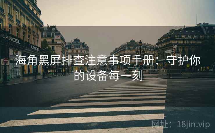 海角黑屏排查注意事项手册：守护你的设备每一刻