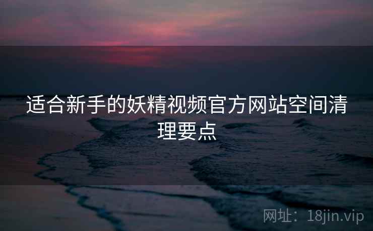适合新手的妖精视频官方网站空间清理要点