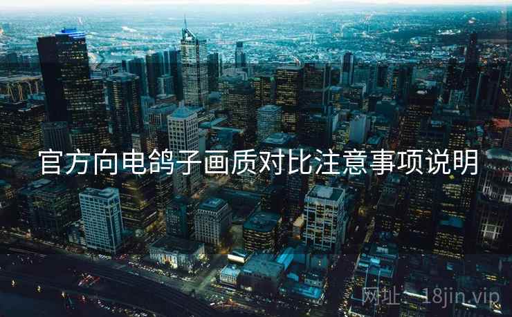 官方向电鸽子画质对比注意事项说明
