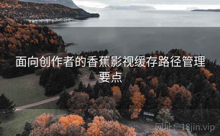 面向创作者的香蕉影视缓存路径管理要点