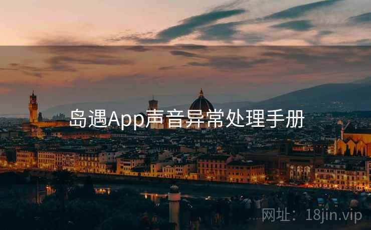 岛遇App声音异常处理手册