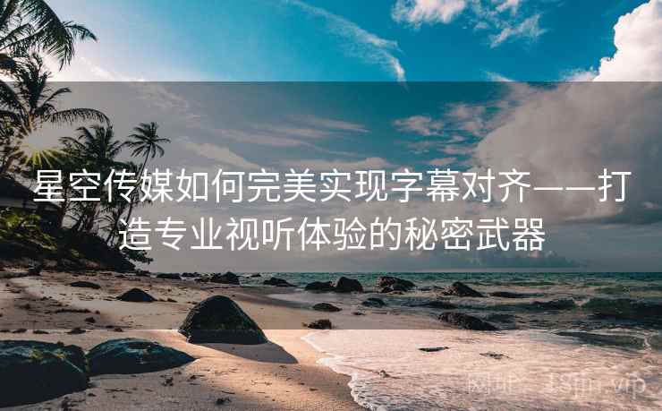 星空传媒如何完美实现字幕对齐——打造专业视听体验的秘密武器